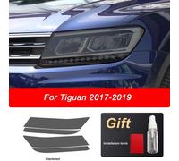 Film De Protection Pour Lumière De Sauna De Voiture,Feu Arrière Teinté,Autocollant En Tpu Transparent Noir Fumé,Accessoires Pour Vw Volkswagen Tiguan 2017-2019 - Type Headlight B