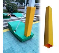 Film de protection pour poteau de basket-ball jaune - Housse carrée de 6,3 x 6,3 cm pour garage, école et sous-sol - Équipement de basket-ball adhésif pour éviter les dommages