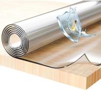 Film de Protection pour Table - épaisseur 2 mm/Bordures biseautées - Made in Germany - Transparent - différentes Tailles/Coupe sur-Mesure Disponibles (Largeur 100 cm x Longueur: 210 cm)
