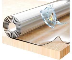 Film de Protection pour Table - épaisseur 2 mm/Bordures biseautées - Made in Germany - Transparent - différentes Tailles/Coupe sur-Mesure Disponibles (Largeur 100 cm x Longueur: 210 cm)