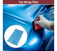 Film De Protection Pour Voiture De Couleur Bleu Clair 85X152Cm Extérieur Intérieur Vinyle Couverture 5.5Mil 1 Pc Pvc Universel