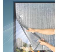 Film De Protection Solaire Pour Fenêtre, Film Aluminisé Isolante, Film Fenetre Anti Regard Occultant Totalement, Avec Ventouse, Film Fenêtre Anti Regard Jour Et Nuit, Pour Bureau, Garage(Gray,65x150cm