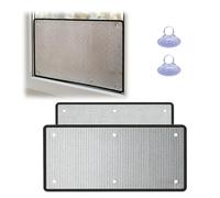 Film de protection thermique réutilisable pour fenêtres, écran d'isolation thermique en feuille d'aluminium double face, film teinté Total Silverout pour une intimité totale avec ventouses pour la ma