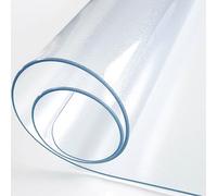 Film de Protection Transparent en PVC givré, épaisseur 1 mm, pour Table à Manger, imperméable, Transparent, pour Table à Manger ou Table Basse (50 x 120 cm)