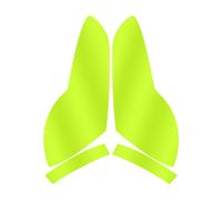 Film De Protection Transparent Pour Rétroviseur Piaggio X7 Sunshine,Noir Fumé,Instrument De Feu Arrière,Tpu,Accessoires - Type 1 Fluorescent Yellow