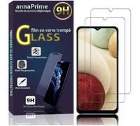 Film de protection - VCOMP - Pack de 2 - Verre Trempé - Samsung Galaxy A12 6.5"" - Résistant aux rayures