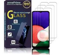 Film de protection - VCOMP - Samsung Galaxy A22 5G - Verre Trempé - Pack de 3 - Résistant aux rayures
