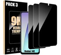 Film de protection - Xiaomi - Redmi 14C - Verre trempé - Anti-espion - Lot de 3