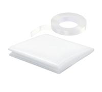 Film De Réparation De Vitres Automobiles D'urgence - Rouleau De Plastique Transparent 79 Cm X 120 Cm, Joint Pare-soleil Froid, Doublure En Ruban Adhésif Double Face | Patch De Dommages Causés Par Un A