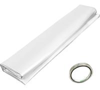 Film de serre SucceBuy, 4,5 x 12,1 m, 15 mm d'épaisseur, film polyéthylène résistant aux UV - plastique transparent pour les serres, excellente résistance et propriétés chauffantes