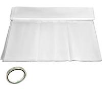 Film de serre SucceBuy, 4,8 x 8,5 m, 15 mm polyéthylène résistant aux UV, couverture plastique transparente pour les serres, résistance supérieure pour le contrôle de la température