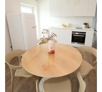Film de table rond & transparent,Nappe transparente haute brillance comme protection de table - film transparent de 2 mm pour votre table (105cm)