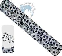 Film de transfert ovale Cercles de fond transparent de paillettes