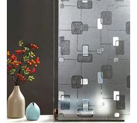 Film De Veuve en Verre Dépoli, Film De Confidentialité De Veuve Décorative, Autocollant De Veuve en Verre Staied, Su Blockig Statique Cligs Veuve Cligs pour, Chevron Pattern 2, 45 x 400 cm