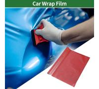 Film De Vinyle Universel Pour Envelopper Les Voitures 1 Pièce Rouge Pvc Protecteur 4,92 Pieds X 11,81 Pouces