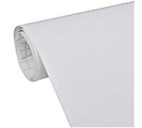 Film de voiture 3D - vidaxl - Blanc - 100x150 cm - Autocollant - Aspect fibre de carbone - Sans bulles