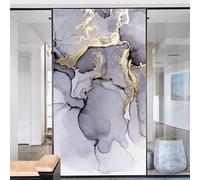 Film décoratif effet marbre pour fenêtre - Contrôle de la chaleur - Pour la maison et le bureau - 42 x 140 cm