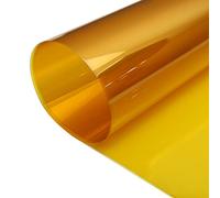 Film décoratif pour fenêtre Film vitrail, Autocollant Statique pour fenêtre Jaune, Film de confidentialité pour la Maison et Le Bureau Réduction des Reflets du Soleil (Taille: 70 ×