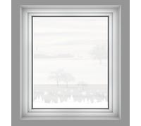 Film décoratif Statique Arbres de Noël Semi-Transparent 20 x 150 cm