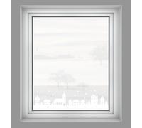 Film décoratif Statique Ville de Noël Semi-Transparent 20 x 150 cm