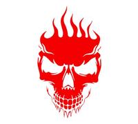 Film décoratif tête de Mort - Autocollant réfléchissant pour Moto, matériau PVC Robuste, de découpe précise des Contours pour Voitures, véhicules Tout-Terrain et cabriolets pour Une Finition