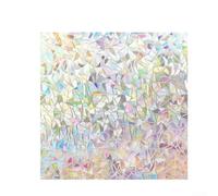 Film dépoli amovible pour fenêtre - Design électrostatique pour intimité dans la salle de bain, le bureau et le balcon - Sans adhésif - 20 cm x 1 m