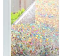 Film dépoli amovible pour fenêtre - Design électrostatique pour intimité dans la salle de bain, le bureau et le balcon - Sans adhésif - 50 cm x 1 m