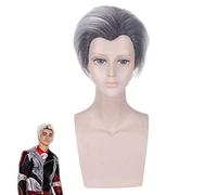 Film Descendants 2 Carlos Cosplay perruques pour hommes résistant à la chaleur dégradé noir gris couleur synthétique perruque courte PL-077