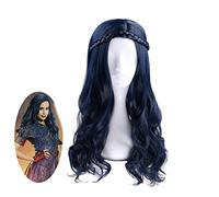 Film Descendants 2 Evie longue perruque ondulée Costume de Cosplay femmes résistant à la chaleur cheveux synthétiques Halloween fête perruques MZ-1249A