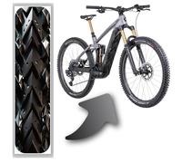 Film design pour coque de batterie de vélo électrique pour CUBE Stereo | Modèles réaction hybrides, protection du cadre eBike, autocollant de vélo (couvercle cube 20-04377, 21-11463, 20-01818, gris