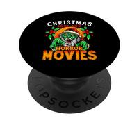 Film d'horreur Cinéma Zombie Santa Noël Cher Film d'horreur PopSockets PopGrip Adhésif