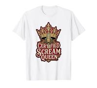 Film d'horreur Scream Queen Scary Lover B certifié Halloween T-Shirt Graphique avec Valeur