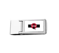 Film Dialogue Never Look Back Slim Pince à billets en acier inoxydable Portefeuille de poche