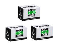 Film d'impression noir et blanc Ilford 1574577 HP5 Plus 35 mm ISO 400 36 poses (lot de 3)