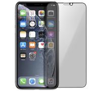 Protection d'écran pour smartphone Avizar Film Ecran pour iPhone XR Verre Trempé Biseauté Anti-espion Bord Noir