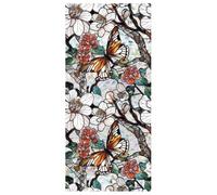 Film électrostatique Amovible pour fenêtre de Salon, Motif Floral, Papillon, Arc-en-Ciel, 43 x 100 cm