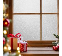 Film Electrostatique pour Fenetre 65 x 140 cm, Fenetres Auto-Collant, Anti Regard, Anti-UV, Protection de Soleil, Décoratif pour Fenêtre Film, avec Outil, pour Fenetre, Paillettes Mat