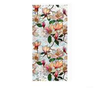 Film électrostatique pour fenêtre avec motif floral arc-en-ciel - Autocollant double face en PVC pour fenêtre de maison, protection UV - Sans colle nécessaire - 43 cm x 100 cm (43 cm x 100 cm)