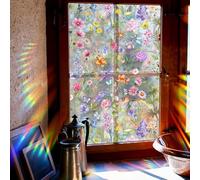 Film électrostatique pour fenêtre avec motif marguerites Impression double face pour une visibilité intérieure ou extérieure sur verre