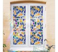 Film électrostatique pour fenêtre d'intérieur avec effet arc-en-ciel qui améliore le verre avec une lueur colorée dans le salon, la chambre à coucher ou la salle d'étude (XC18006-45 x 100 cm)