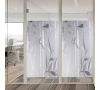 Film Electrostatique Vitre 120 x 200 cm Opaque, Occultant, Protège Intimité, Anti-UV, Décoratif, Anti Regard Collant Brise Vue Fenetre pour Maison Bureau Chambre, Bambou