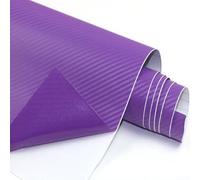 Film en fibre de carbone polymère pour applications complètes ou partielles de véhicules, y compris voitures, SUV, camions et motos (violet)