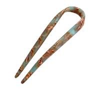 Film en forme de U French U - Classic Classic 2 Prong Hair Sticks pour femmes, accessoires de coiffure vintage | Pinces à cheveux longues en forme de U pour styles élégants de , épingles à