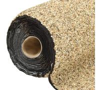 Film en pierre sable naturel 800 x 60 cm en polypropylène non-tissé avec adhésif imperméable, 4,5 mm d'épaisseur, idéal pour fontaine de jardin, accessoires de bassin, cours d'eau, terrasse et