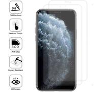 Film en verre trempé - VCOMP - iPhone 11 Pro 5.8"" - Lot de 2 - Bord incurvé - Transparent
