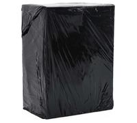 Film étirable 2 pcs noir 17 μm 50 cm x 300 m film d'emballage vidaXL