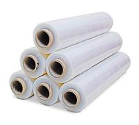 Film étirable transparent 2 kg 23 microns Lot de 6 rouleaux / pour palette