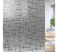 Film Fenêtre Anti Regard 60 x 140 cm Opaque et Réutilisable Protège Intimité, Anti-UV Film de Fenetre Statique pour Chambre Salon Salle de Bain Bureau, Doji