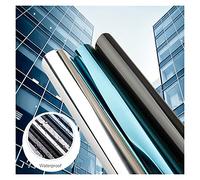 Film Fenêtre Anti Regard,Film Miroir sans Tain Film fenêtre Argent 10m, Miroir réfléchissant, Anti-UV, Protection Solaire, Auto-adhésif(Black,60 x 1000 cm)