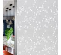 Film Fenetre Anti Regard Flocon De Neige Blanc Film Occultant Fenêtre Film Opaque Fenetre Auto Adhésif Film Occultant Fenêtre Anti Regard sans Colle Brise Vue Fenetre Occultant Fenetre 80x200cm